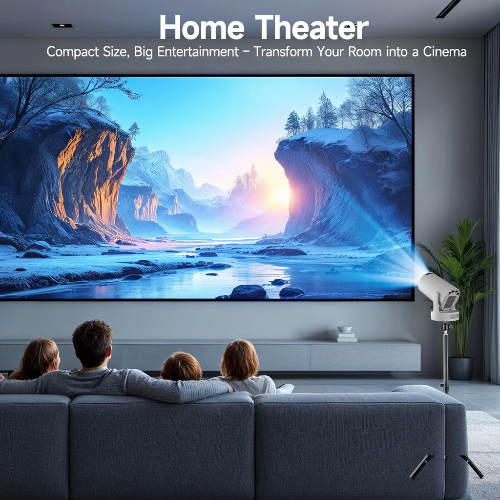 Fantic Projector Built in 5W Speaker 1280*720P Android 14 8000 Lumens Wifi6 BT5.4 Outdoor Portable Projector